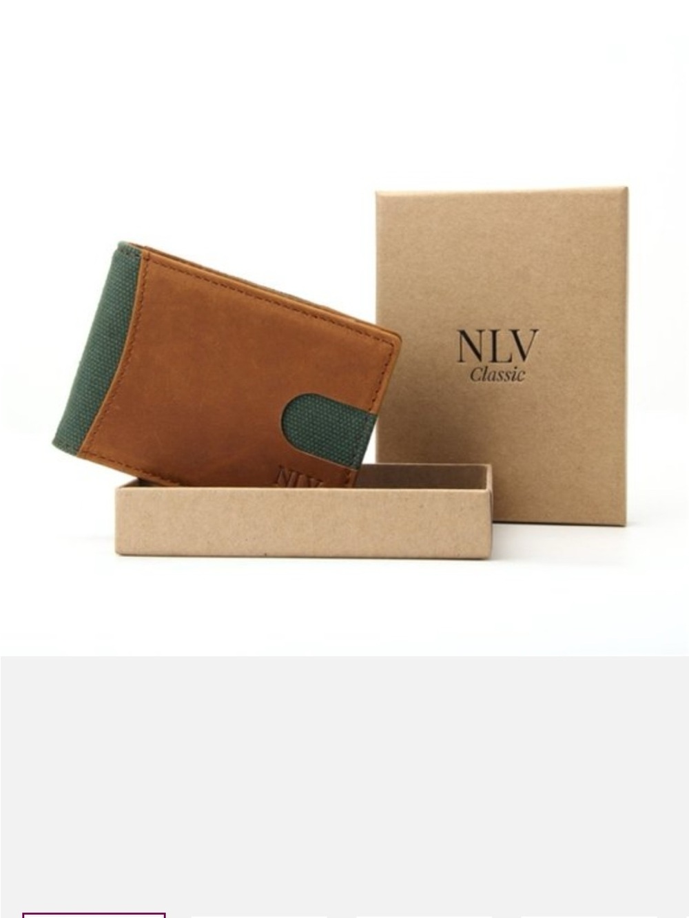 Classic Brown & Green Men’s Key & Card Holder Wallet